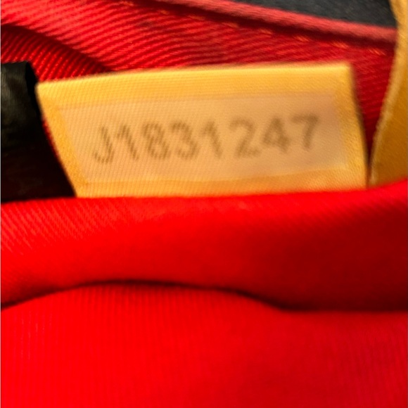 Dooney & Bourke Navy and Gold Monogram Satchel Approx. 11 x 9.5 x 4.5 - Picture 12 of 17